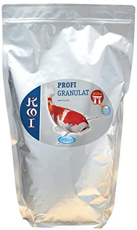 AQUARIS Nourriture flottante pour carpes koï - Granulat moyen - 1960 g - Favorise digestion saine et pigmentation naturelle grâce à la spiruline