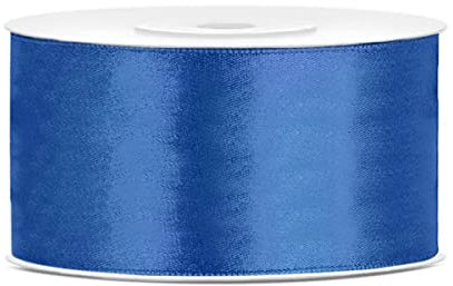 25 Meter blaues Satinband Königsblau Breite 38mm Schleifenband Dekoband Geschenkband Band Blau breites Satinband blaue Schleife Royal Blue