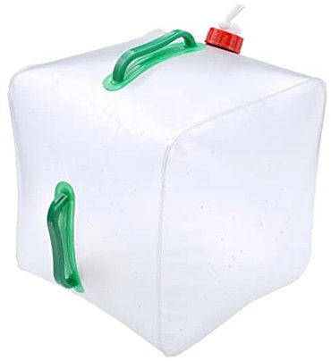TSLBW 20L Water Containers Collapsible Tap Desktop Dispenser Folding Water Carrier Transparent Lightweight Portable Water Tank Camping Storage Carrier for Outdoor Camping Emergency Picnic Hiking