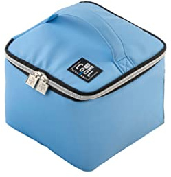 Isolierte wasserdichte Kühltasche City in hellblau Mini - ideal für Kosmetik oder Medikamente, Mini-Kühlschrank 18 x 18 x 15 cm, ca. 4,5 Liter Volumen