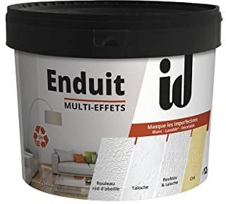 ID Paris ENDUIT MULTI-EFFETS 15kg - Blanc, Acrylique, Intérieur, Mur, Décoratif, Décolle comme du papier peint