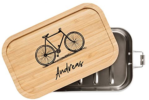 ABENTEUERNAH - Personalisierte Brotdose für Erwachsene - Individuelle und Robuste Edelstahl Brotdose mit Namen - Personalisierte Geschenke für Männer (Große Lunchbox 1100 ml)
