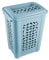 keeeper Wäschebox mit Einwurfschlitz und aufklappbarem Deckel, Luftdurchlässig, 60 l, Per, Nordic Blue
