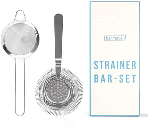 barmate Cocktail Strainer, Barsieb aus Edelstahl passend auf alle Shaker, hochwertiges Barzubehör
