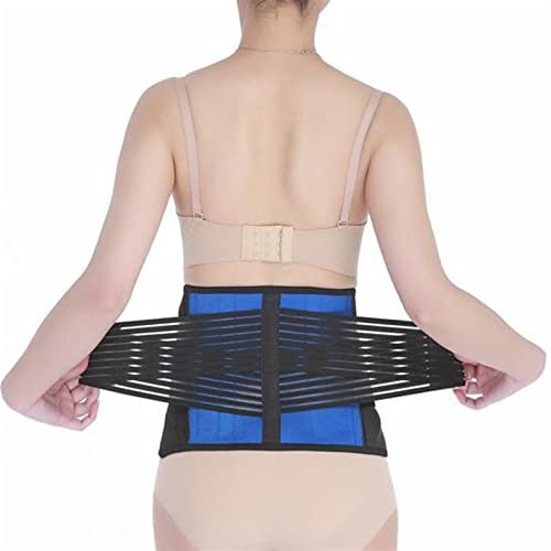 S-6XL Rückenstützgürtel Lendenwirbelstütze Abnehmen Former Gürtel Taillentrainer Gürtel For Männer Frauen Doppelte Anpassung Gewichtsverlust Fitness Fat Burner Workout support ( Color : Black , Size :