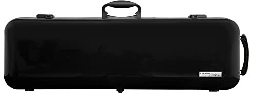 GEWA Custodia per violino Air 2.1 nera lucida con manico laterale aggiuntivo, prodotta in Germania