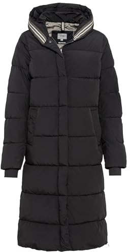 camel active Damen Langer Puffermantel aus recyceltem Polyester