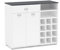 Mobelcenter, Mueble Auxiliar de Cocina Botellero 2 Puertas 1 Cajón, Mueble Aparador de Cocina, Blanco y Gris Grafito, Medidas: Ancho: 103 cm x Fondo: 40 cm x Alto: 90 cm (1396)