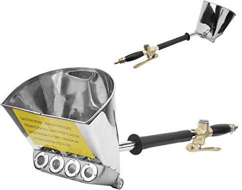 Pulverizador de Mortero para Pistola Neumática Interior y Exterior para Paredes Pintura Estuco 4 Piezas de Cemento para Máquina de Pulverización G1 4 Máquina de Pulverización
