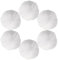 Pompons, 6 Stück Bommel für Mütze 7 cm Kunstfell Fellbommel Fake Fur Bommel, Kunstpelz Pom Ball, Künstliche Plüschbälle, Fellpompon Bommeln für Mützen Basteln Tasche Schlüsselanhänger (Weiß)