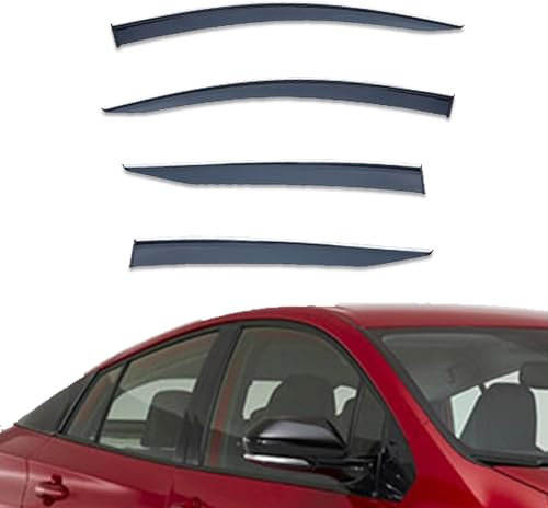 HOLIV 4 Stück Auto Windabweiser Regenabweiser für Toyo-TA Prius XW50 2016-2022, Winddichter Regenschutz, Autofenster zubehör