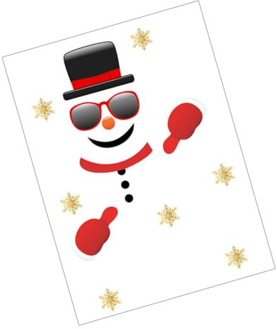 Cabilock 1satz Weihnachts-schneemann Kühlschrank-aufkleber Selbstklebende Dekoration Für Küche Und Haushalt Fröhliche Winter-accessoires Für Zuhause Restaurant Und Hotel