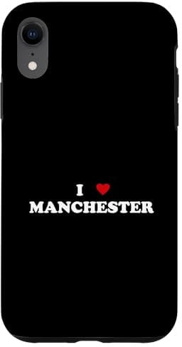 iPhone XR I Heart United Kingdom City - I Love Manchester Case