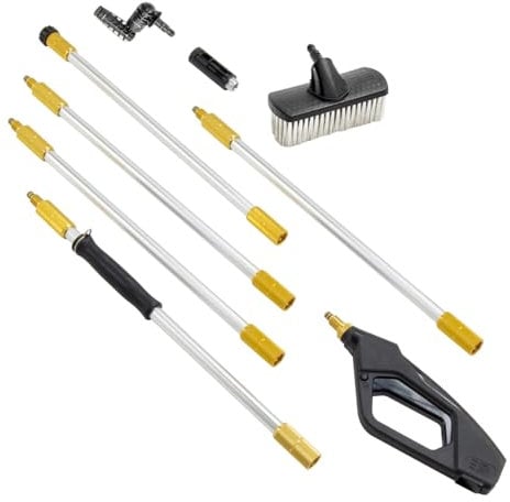 Pressure Washer Lance Long Reach Pole with Accessories Wolf Sky Reacher Lance 2024 Reach Up to 6 Metres