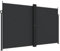 vidaXL Auvent Latéral Rétractable, Brise-Vue de Jardin, Écran de Protection, Écran de Balcon Terrasse Arrière-Cour Extérieur, Noir 200x1000 cm