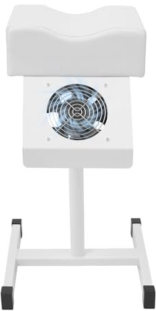 Beinstütze Fußpflege, Pediküre Stuhl mit Nagelstaubsauger - Einstellbare Höhe (48-68cm), H-förmige Sockel Fußstütze Fußpflege für Salons, den gewerblichen Einsatz im Spa (Weiß)