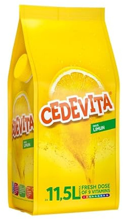 Cedevita Instantgetränk mit Zitronengeschmack - enthält 9 Vitamine zur Energiegewinnung für Körper und Seele - 900 g für 11,5 Liter (Zitrone)