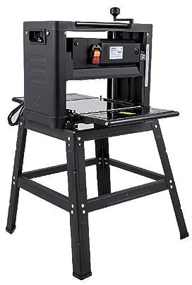 12 Inch Wood Planer 2000W Benchtop Thickness Portable Waterproof Dustproof Heavy Duty Woodworking with Stand HSS Blades