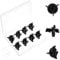 8pcs Motorcycle Helmet Screws with 8pcs Rubber Washers Motorcycle Helmet Visor Helmet Visor Screws Helmet Visor Screws Motorcycle Helmet Accessories, Black