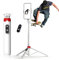 JE 153cm Selfie Trípode para Movil, Palo Selfie Tripode con Control Remoto Desmontable para Teléfono Móvil, Soporte de Trípode de Teléfono Compatible con iPhone/Samsung/Android