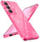 Paitech Glitter Cover per Samsung Galaxy A15 con Protezione Fotocamera, Custodia Glitter Silicone Morbido TPU Protezione Case, Sottile Antigraffio Antiurto Antimpronta Cover per Samsung A15, Rosa