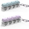 Keyboard Fidget Toy - 4-Button Gadget With LED Light | Mechanical Stress Relief Clicker for Funny Clicking (Purple+Blue)