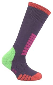 Eurosock Ski Supreme Jr. 2-Pack (Toddler/Little Kid/Big Kid) - Socks for Kids - Acrylic MicroSupreme Blend Amethyst XS (2 Little Kid - 4 Big Kid) One Size
