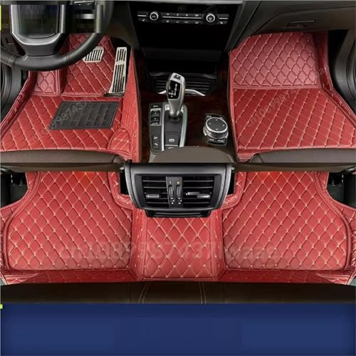 DTSGCX Fußmatten Autofußmatten Für Kia Für Sorento 7 Sitze 2015 2016 2017 2018 Teppich Ledermatte Unterlage Zubehör Innenausstattung Teile(Color1)