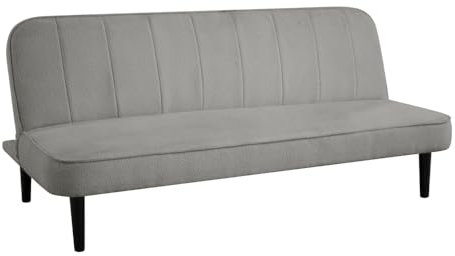Home Detail Alex 3-Seater Sofa Bed, Grey Boucle Fabric