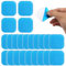 24 Stück Bauchmuskeltrainer Gel Pads,4 X 4cm Ems Gel Pad Abs Trainer Ersatz Gel,Gel Pads Muskelstimulator,Ersatz Gelpad,EMS Gel Pad Anwendbar auf Beurer,Ersatz Gelpad Kompatibel,für Elektrostimulation
