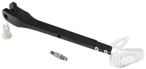 PPWIALL Motorrad Ständer Motorrad-Ständer, Motorroller, Modifizierte Fußhalterung, Ständer, Aluminium-Motorrad-Seitenständer Motorrad Kickstand(Footsilver)