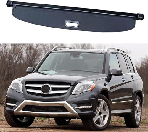 MadongJ Laderaumabdeckung Kofferraum Passend für Benz GLK 2010-2015, Einziehbarer Vorhang Kofferraumabdeckung Frachtabdeckungen Aufbewahrung