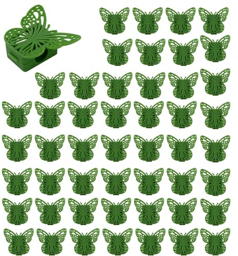 Qukoielly Pflanzen Kletterclips,Unsichtbarer Kleber Mehrfachverwendbar | Rankhilfe für Kletterpflanzen im Außenbereich | für Pothos Clematis Home Office Wohnzimmer Schlafzimmer Garten Hof
