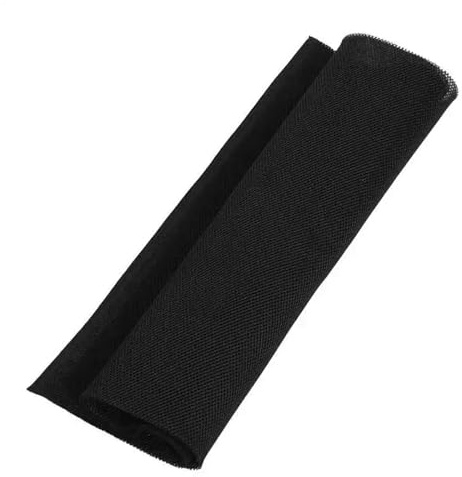 Speaker Grill Cloth,Speaker Fabric 1.4x0.5m Speaker Grill Cloth Polyester Dustproof Protective Cover Stereo Audio Mesh(Black)