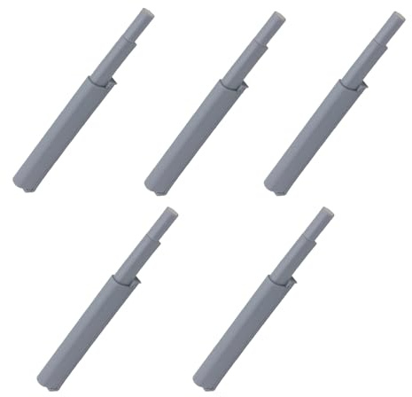 Schranktürmagnet mit Dämpfer, ABS für Möbel Türen | Einfache Montage, Magnetischer Halt, für Schranktüren und Medienmöbel, 5 Stück Pack, ohne Griffe