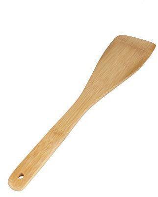 Utensilios de cocina de bambú B18 – Espátula angular/paleta – 5 piezas