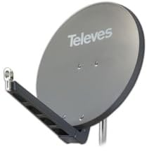 Televes S85QSD-G 10,7-12,75 GHz Graphit-Satellitenantenne (10,7-12,75 GHz, 39,5 dBi, 85 cm, 850 mm, 1,5 mm, 950 mm)