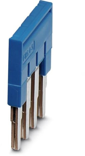 PHOENIX CONTACT FBS 4-5 BU Steckbrücke, 5.2mm Rastermaß, 4 Polzahl, Blau, 50 Stück