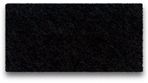 Hey-Sign Sitzauflage für Stühle in der Farbe Schwarz, Filz aus 100% Reiner Schnurwolle, Antirutschbeschichtung, 39x37 cm - Filzwolle 5 mm, 501123902