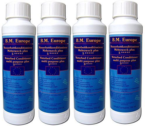 4X 250 ml Conditioner Konditionierer B.M. Europe Wasserbett Softside Hardside