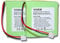 vhbw 2x NiMH battery 600mAh (2.4V) suitable for wireless landline phone BT Verve 450 treo, 450 twin replaces 5M702BMX, GP0827.