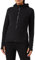Urban Classics TB1728 Ladies Polar Fleece Zip Hoodie - Damen Outdoor Fleecejacke einfarbig mit Kapuze und verlängertem Rückenteil - Black, Größe XS