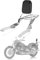 PSLER Moto Sissy Bar, Porte Bagages,Coussin Dossier Passager pour V-Star Drag Star 650 400 Custom