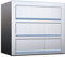 Briefkasten, Design Wandbriefkasten Edelstahl Cube for Three