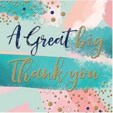 Thank You Card - (LD-CISO1003) - A Great Big Thank You - From The Curious Inksmith Range - Embossed With A Rose Gold Foil Finish