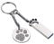 FeliSun 16GB 32GB 64GB 128GB High Speed USB 3.0 Flash Drive with key ring,Metal Memory Stick U Disk Pen Drive Creative Gift (128GB)