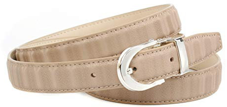 Anthoni Crown Damen 133D20 Gürtel, Beige (Beige 028), 6621 (Herstellergröße: 80)