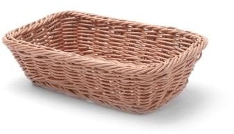 HENDI Brotkörb, Brötchenkorb, Körbe, Verstärkt durch einen Stahlrahmen, GN 1/4, 265x162x(H)65mm