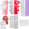 Dancepandas Stanzschablone Grußkarte 6PCS Scrapbooking Stanzschablone Stanzmaschine Stanzschablone Für Scrapbooking, Fotopapier, Karten, Handwerk Prägen DIY Herstellung Geburtstag Geschenk