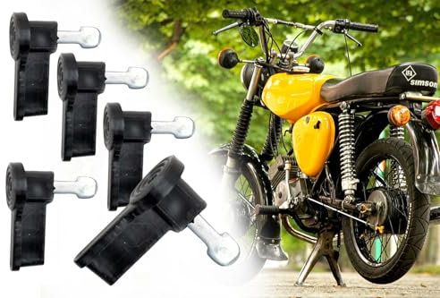 5x Zündschlüssel Schlüssel Zündung Set in Schwarz für Simson DUO KR51/2 Schwalbe, S50, S51, S70